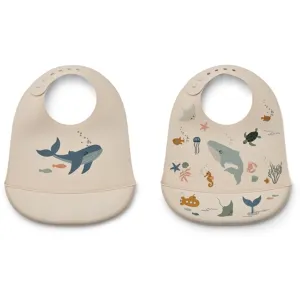 Liewood Tilda Bib 2-Pack Sandy