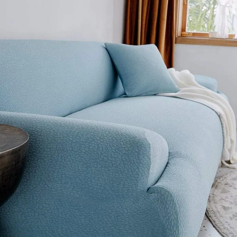 Light Blue Waterproof Couch Cover