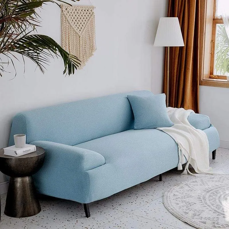 Light Blue Waterproof Couch Cover