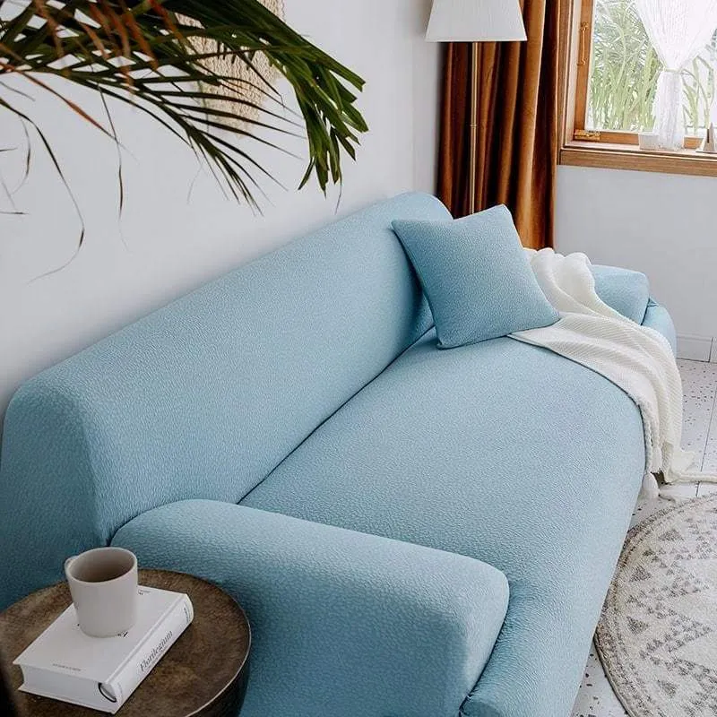 Light Blue Waterproof Couch Cover