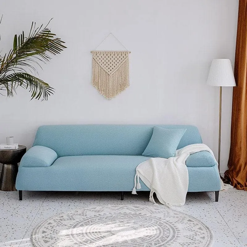 Light Blue Waterproof Couch Cover