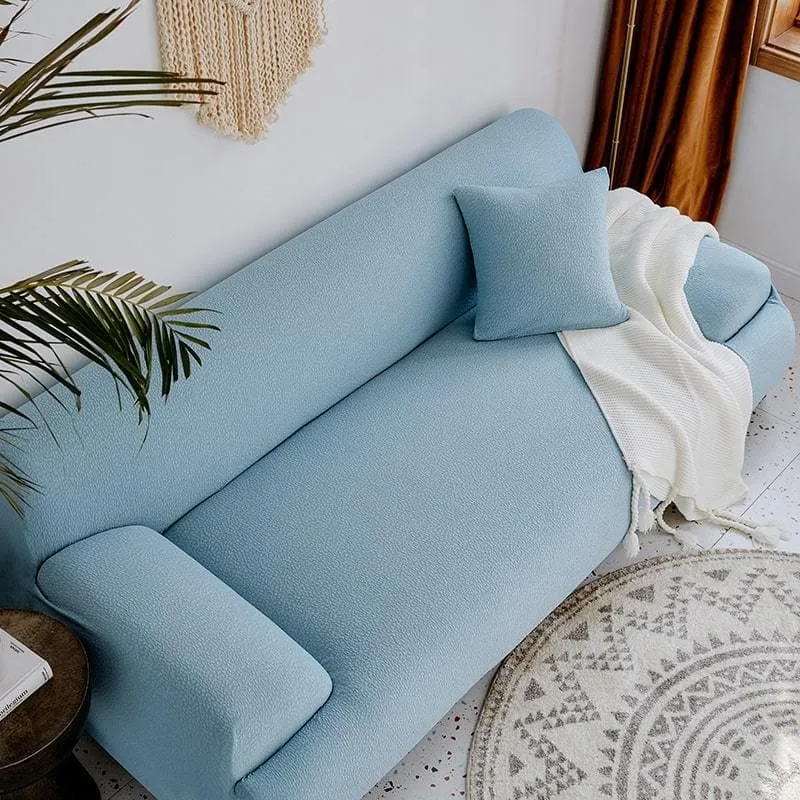 Light Blue Waterproof Couch Cover