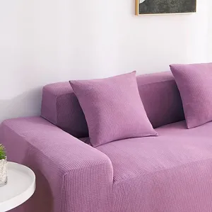 Light Purple - ONE PIECE - 100% Waterproof and Ultra Resistant Stretch Cushion cover 18" X 18" (45 CM X 45 CM)