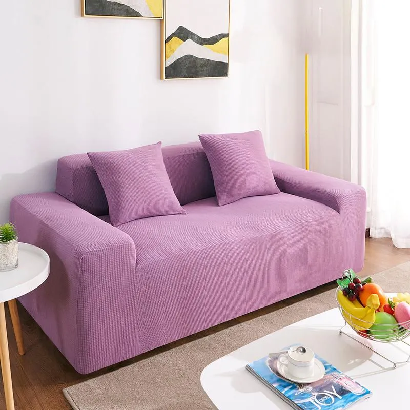 Light Purple - ONE PIECE - 100% Waterproof and Ultra Resistant Stretch Cushion cover 18" X 18" (45 CM X 45 CM)