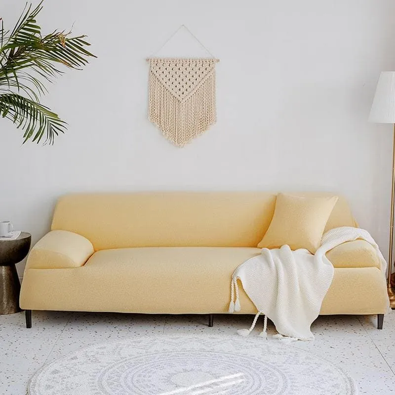 Light Yellow Waterproof Couch Cover