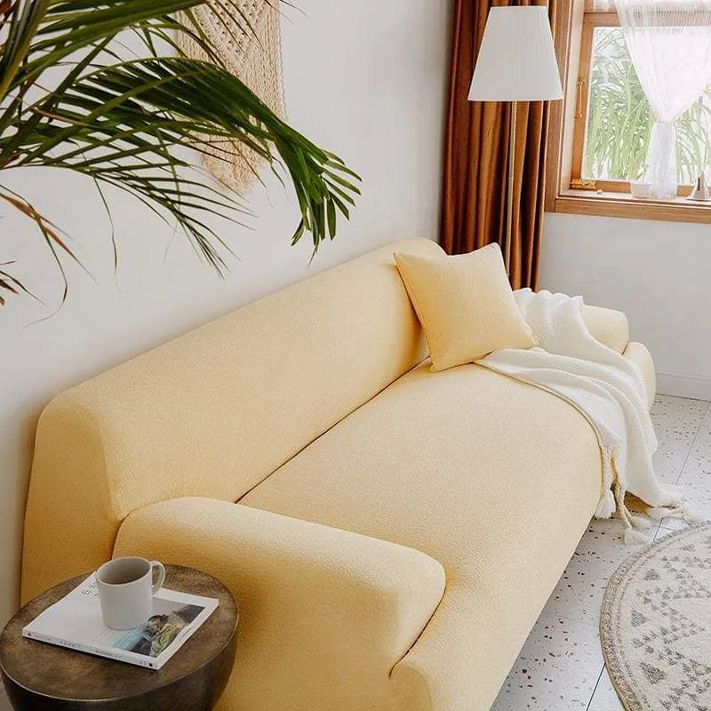 Light Yellow Waterproof Couch Cover