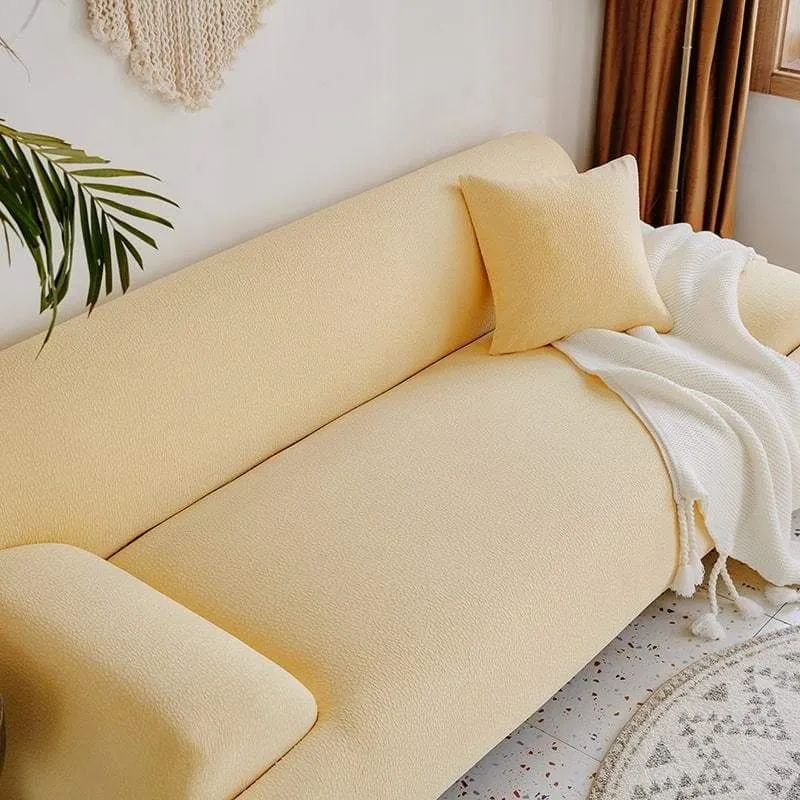 Light Yellow Waterproof Couch Cover