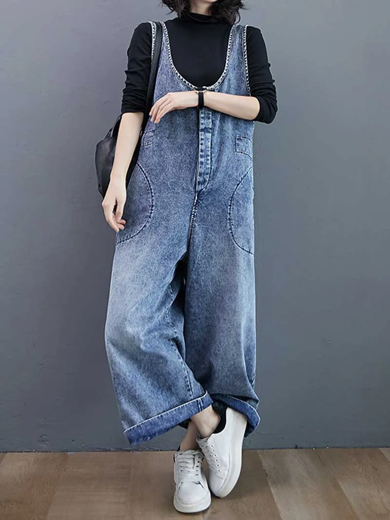 Look Good Denim Overall Dungarees