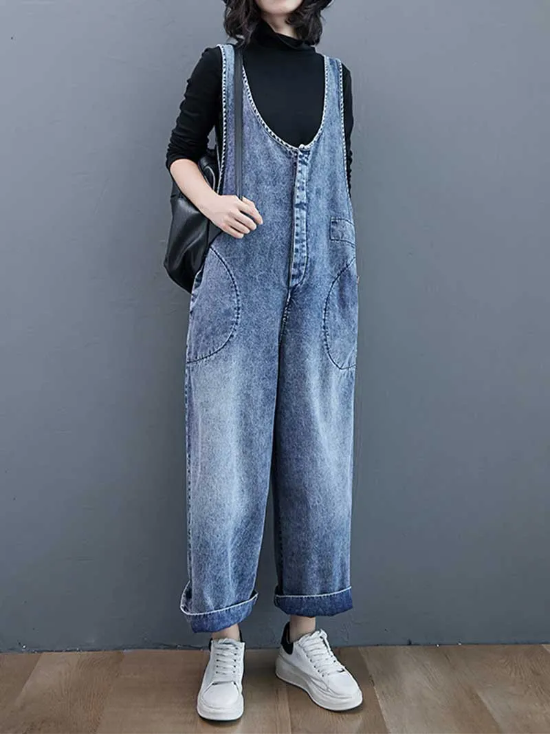 Look Good Denim Overall Dungarees