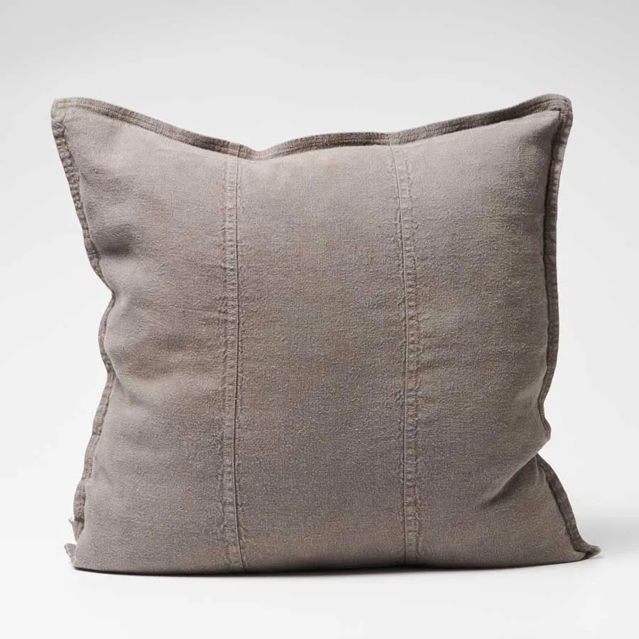 Luca Coal Linen Cushion