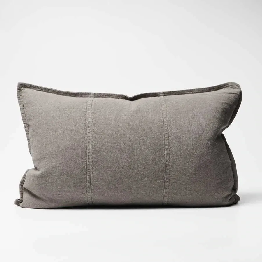 Luca Coal Linen Cushion