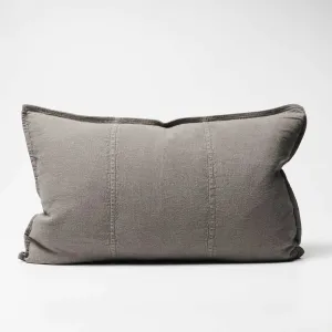 Luca Coal Linen Cushion