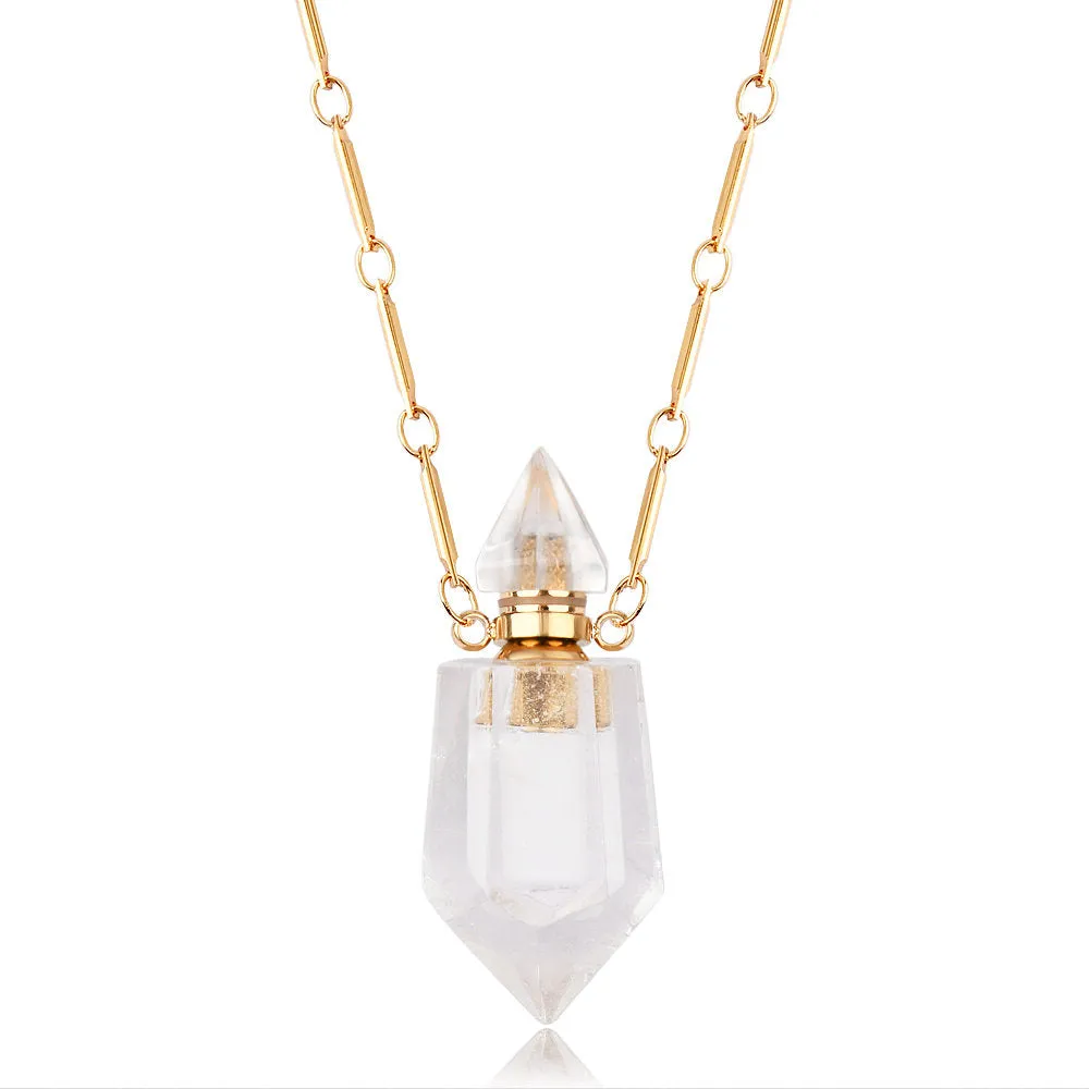 Lucas Gold Essential Oil Bottles Necklace