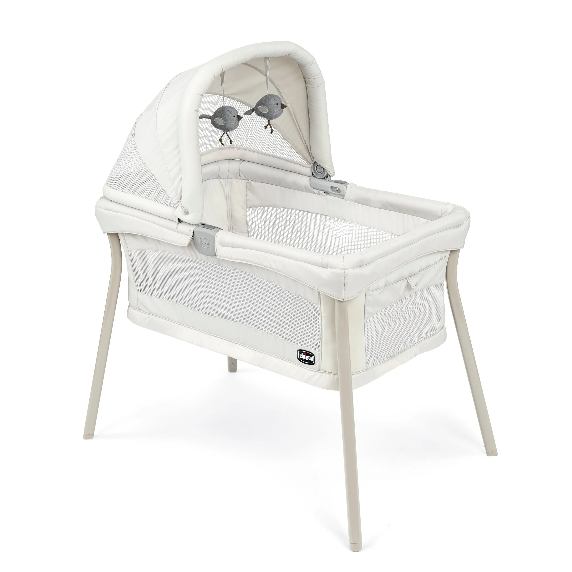 LullaGo Nest Portable Bassinet - Dove by The Dopple