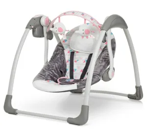 Mastela Deluxe Portable Baby Swing Toddler Swing- Pink