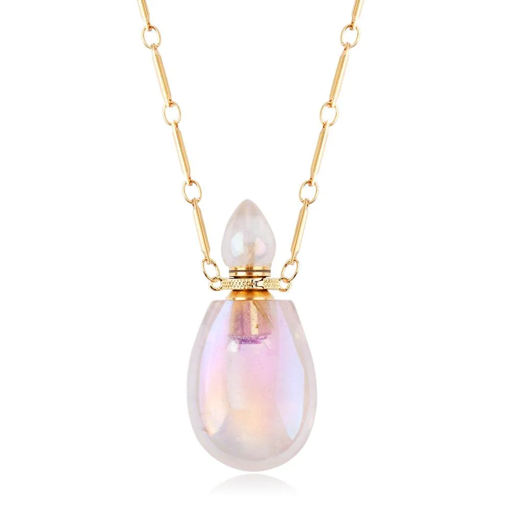 Mona Drop Shaped Perfume Bottle Necklace