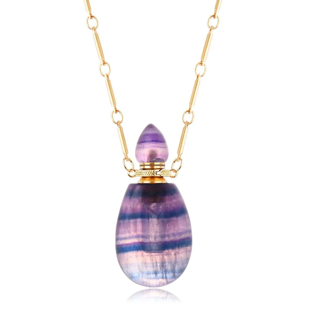 Mona Drop Shaped Perfume Bottle Necklace