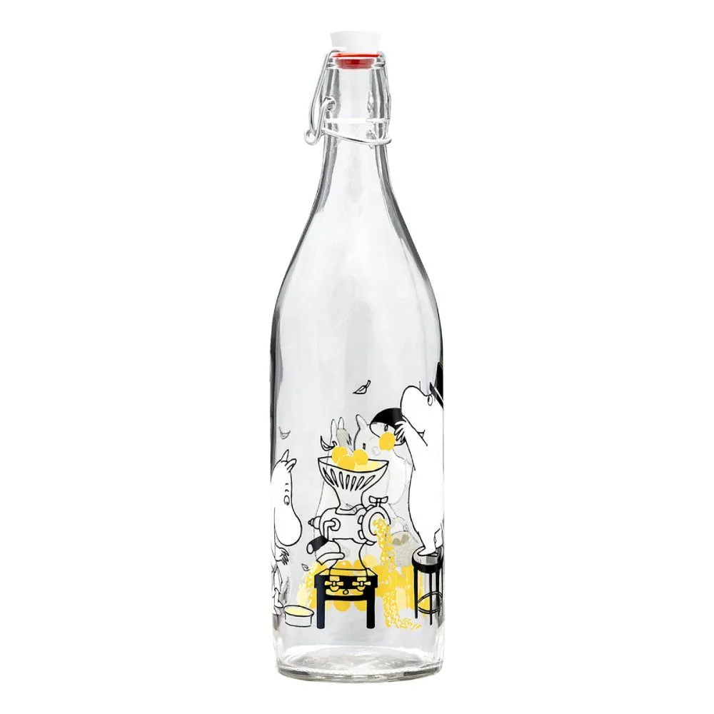 Moomin Fruits Glass Bottle 1 L - Muurla