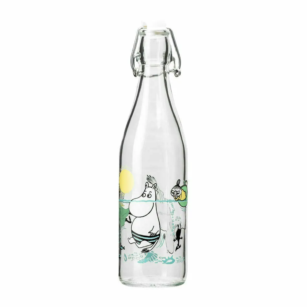 Moomin Fun In The Water Glass Bottle 0,5l - Muurla