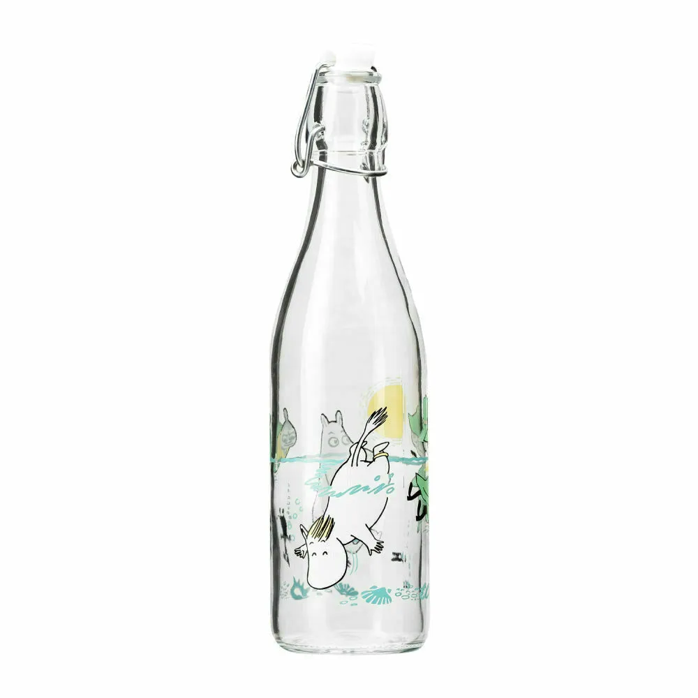 Moomin Fun In The Water Glass Bottle 0,5l - Muurla