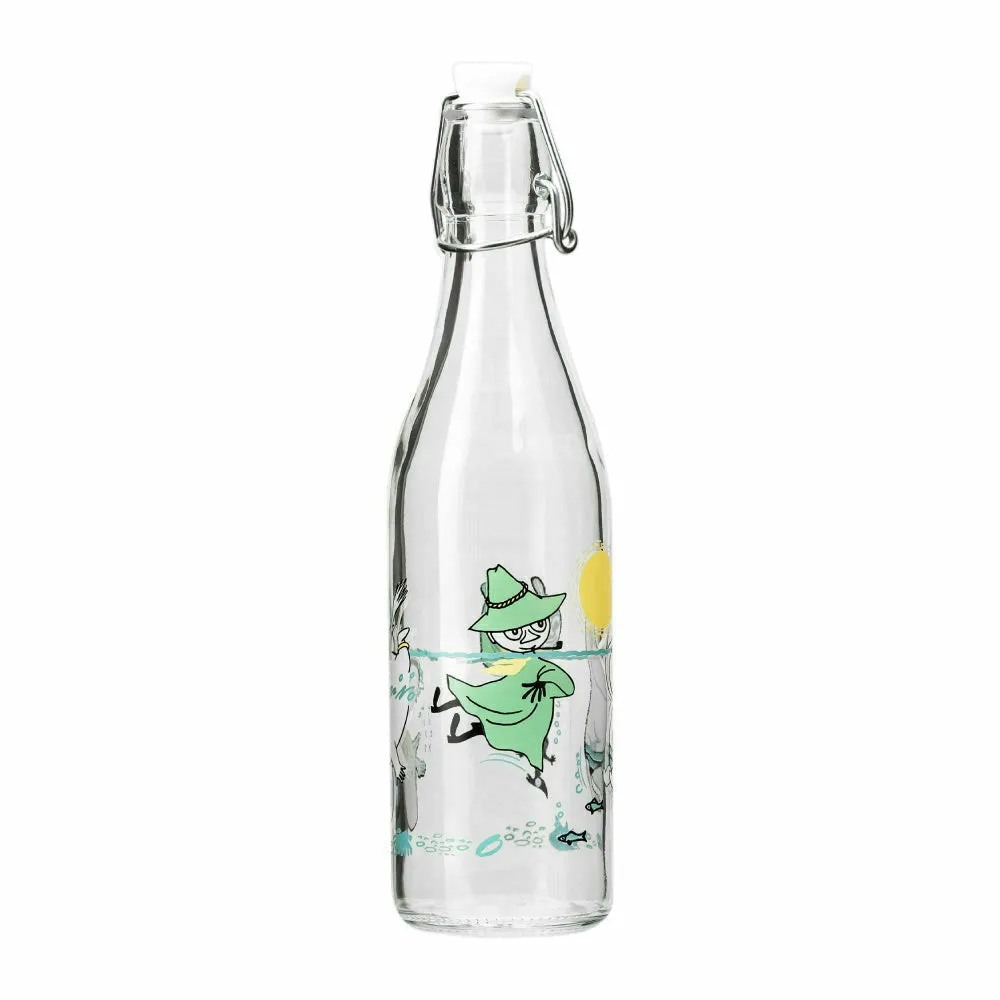 Moomin Fun In The Water Glass Bottle 0,5l - Muurla