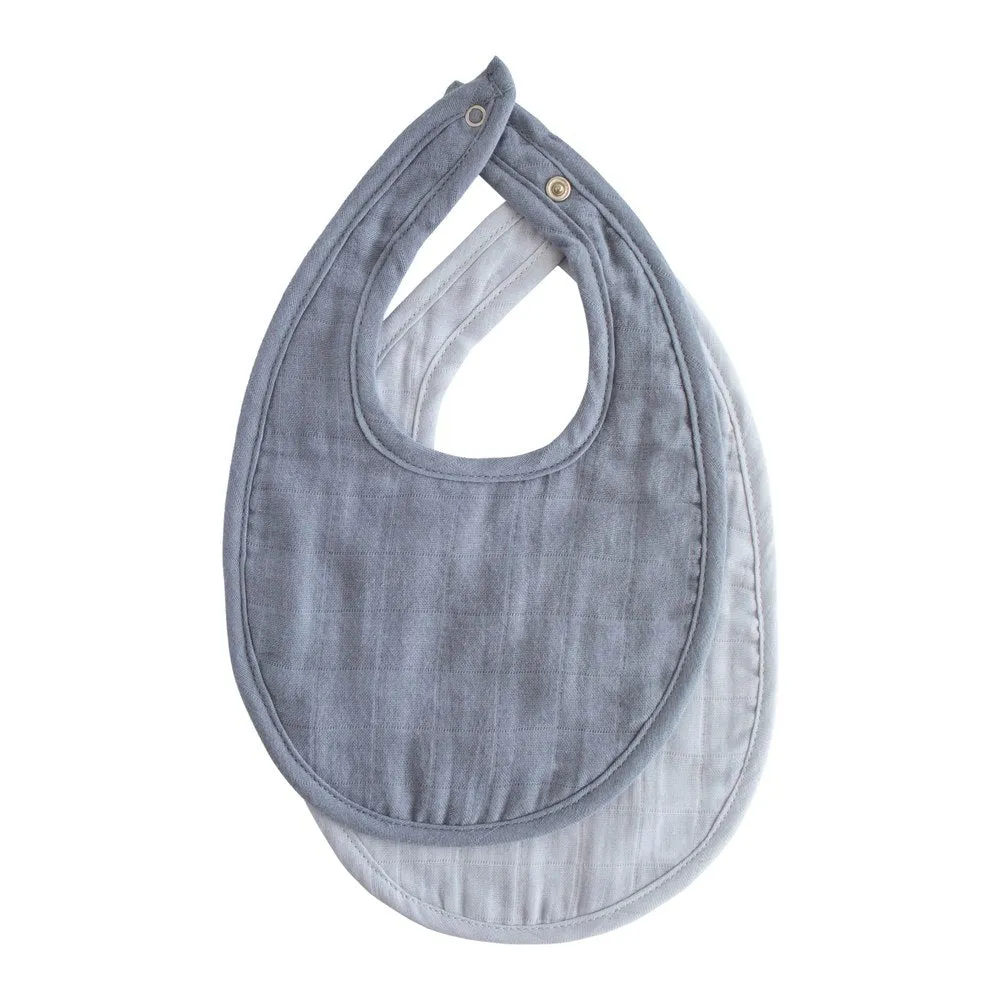 Mushie 2-Pack Cotton Muslin Bibs