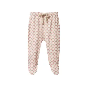 Nature Baby Footed Rompers - Scallop Shell Print