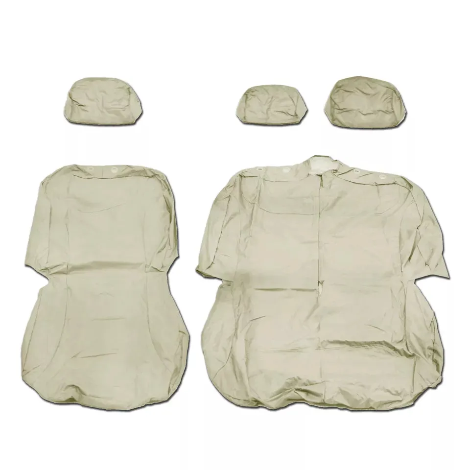 Nissan Primastar Front 1 2 Fully Tailored Waterproof Seat Covers Beige MY 01-14