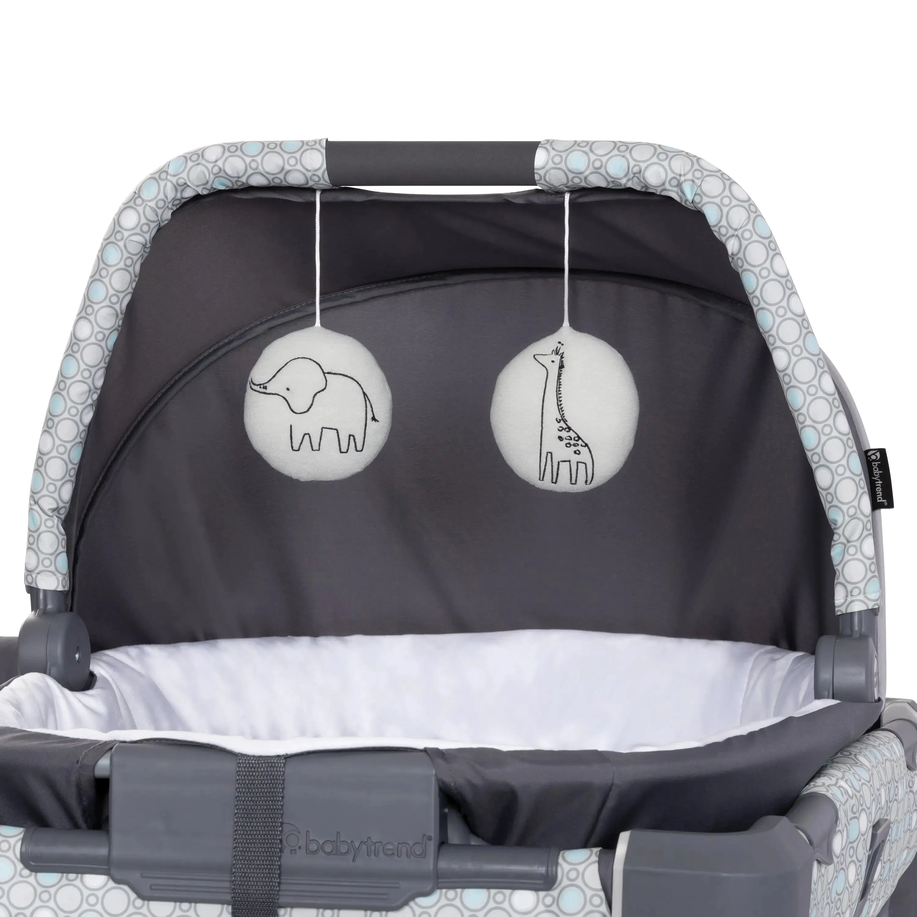 Nursery Den Playard with Rocking Cradle - Pebblestone Aqua (Walmart Canada Exclusive)