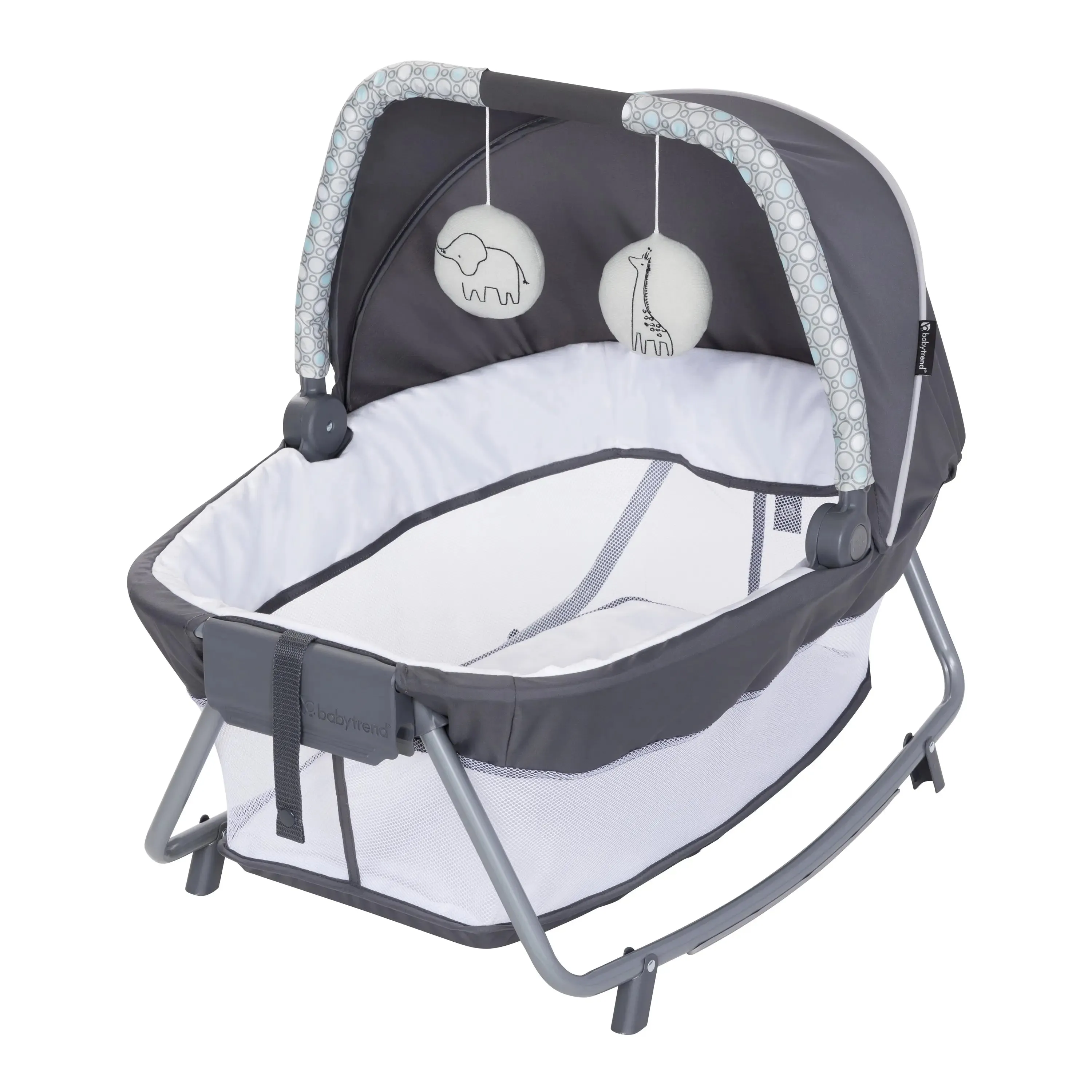 Nursery Den Playard with Rocking Cradle - Pebblestone Aqua (Walmart Canada Exclusive)