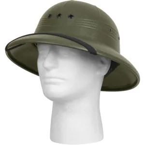 Olive Drab - GI Type Vietnam Style Pith Helmet - USA Made