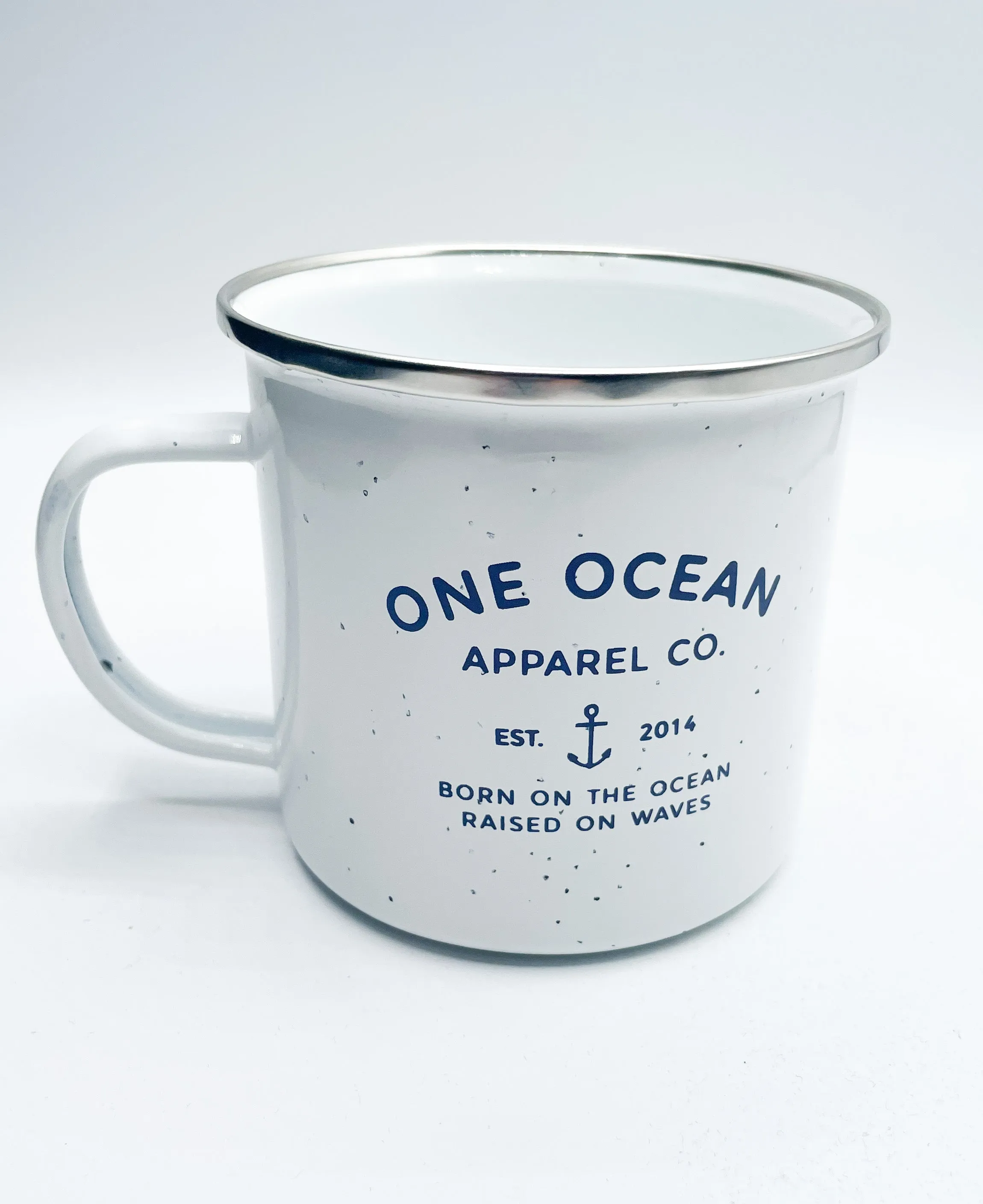 One Ocean Speckled Enamel Campfire Mug