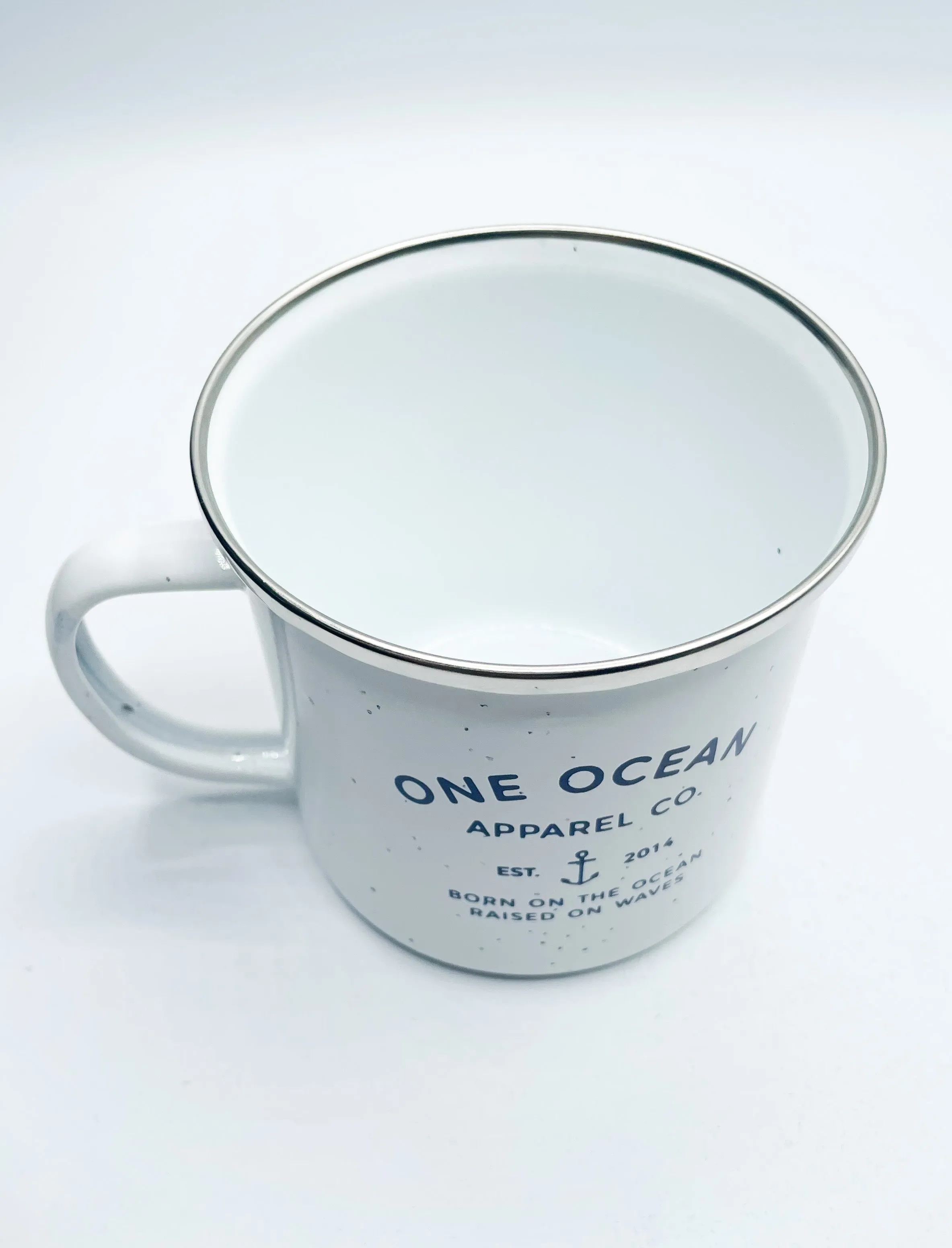 One Ocean Speckled Enamel Campfire Mug