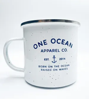 One Ocean Speckled Enamel Campfire Mug