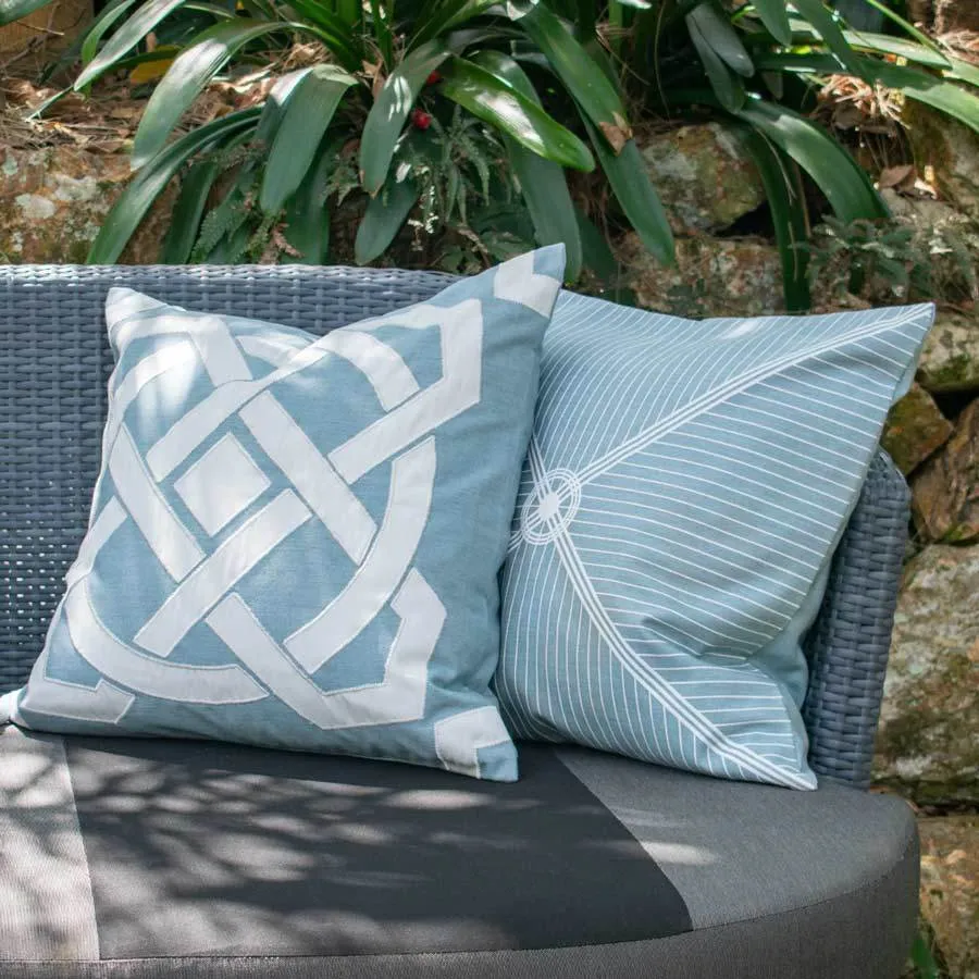 Outdoor Dial Cloud Blue Lounge Cushion 55 x 55 cm