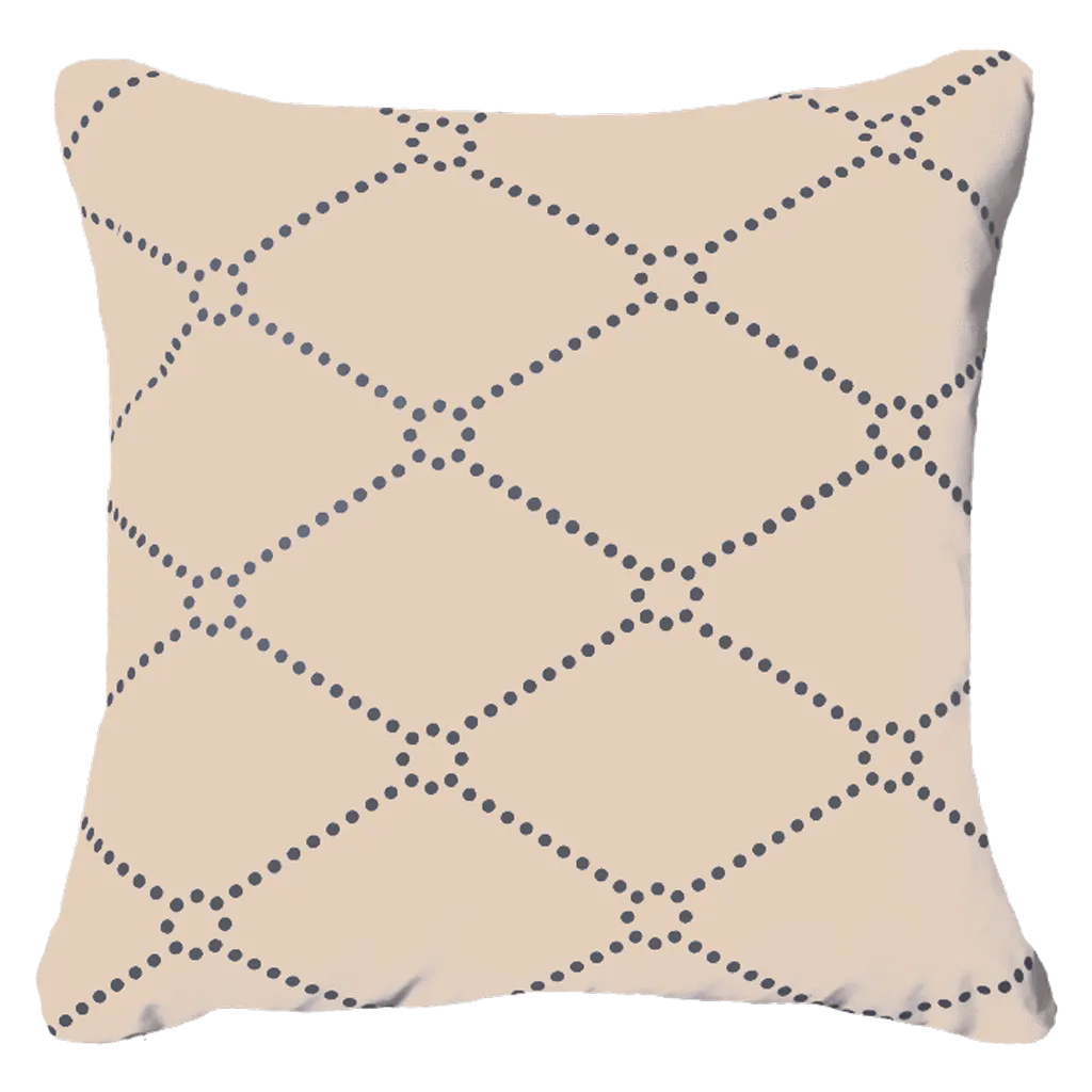 Outdoor Dots Beige Medium Cushion 50 x 50 cm