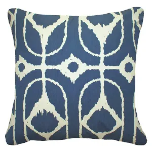 Outdoor Inner Ikat Diamond Storm Lounge Cushion 55 x 55 cm