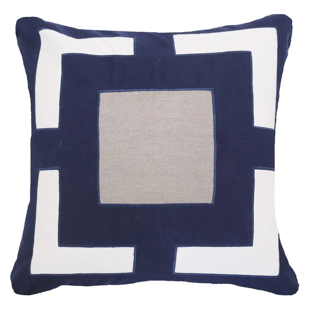 Outdoor Panel Navy Lounge Cushion 55 x 55 cm