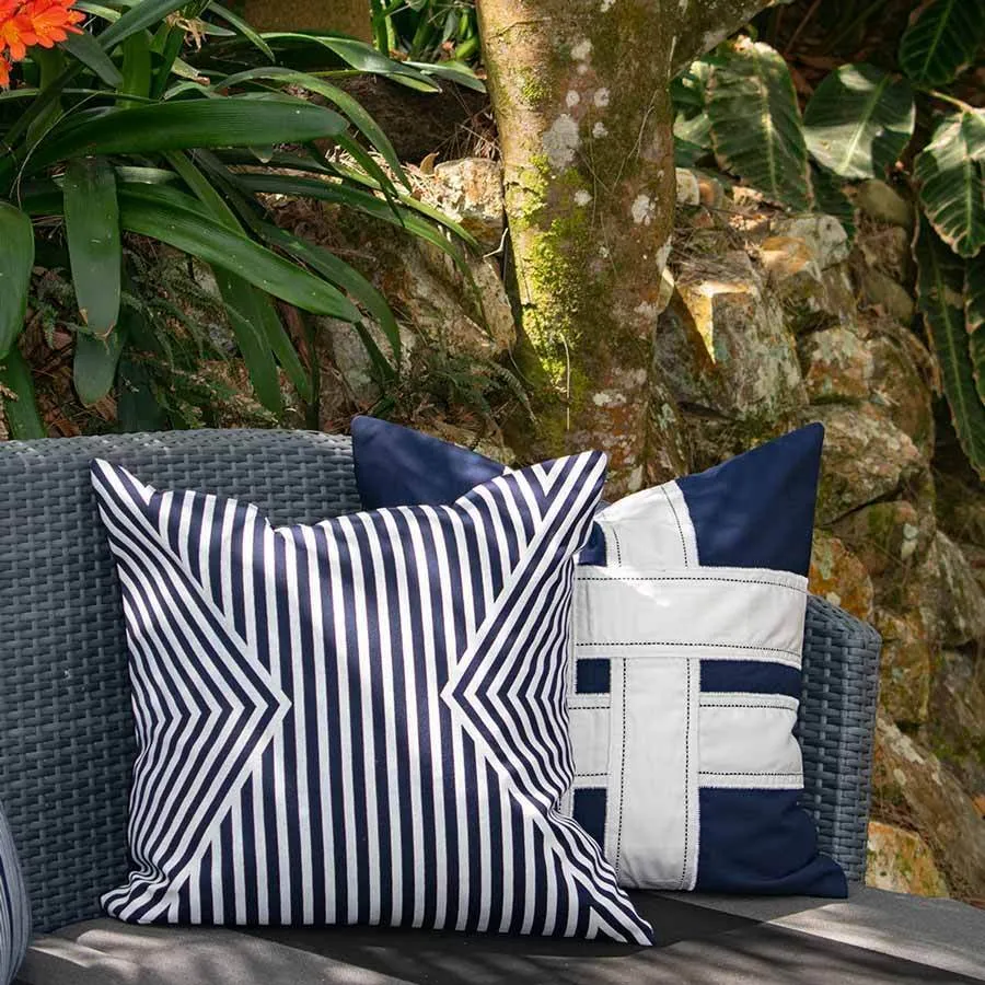 Outdoor Parasol Navy Lounge Cushion 55 x 55 cm