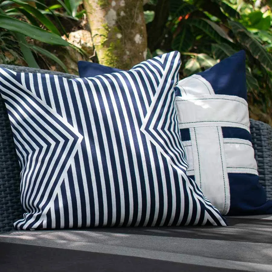 Outdoor Parasol Navy Lounge Cushion 55 x 55 cm