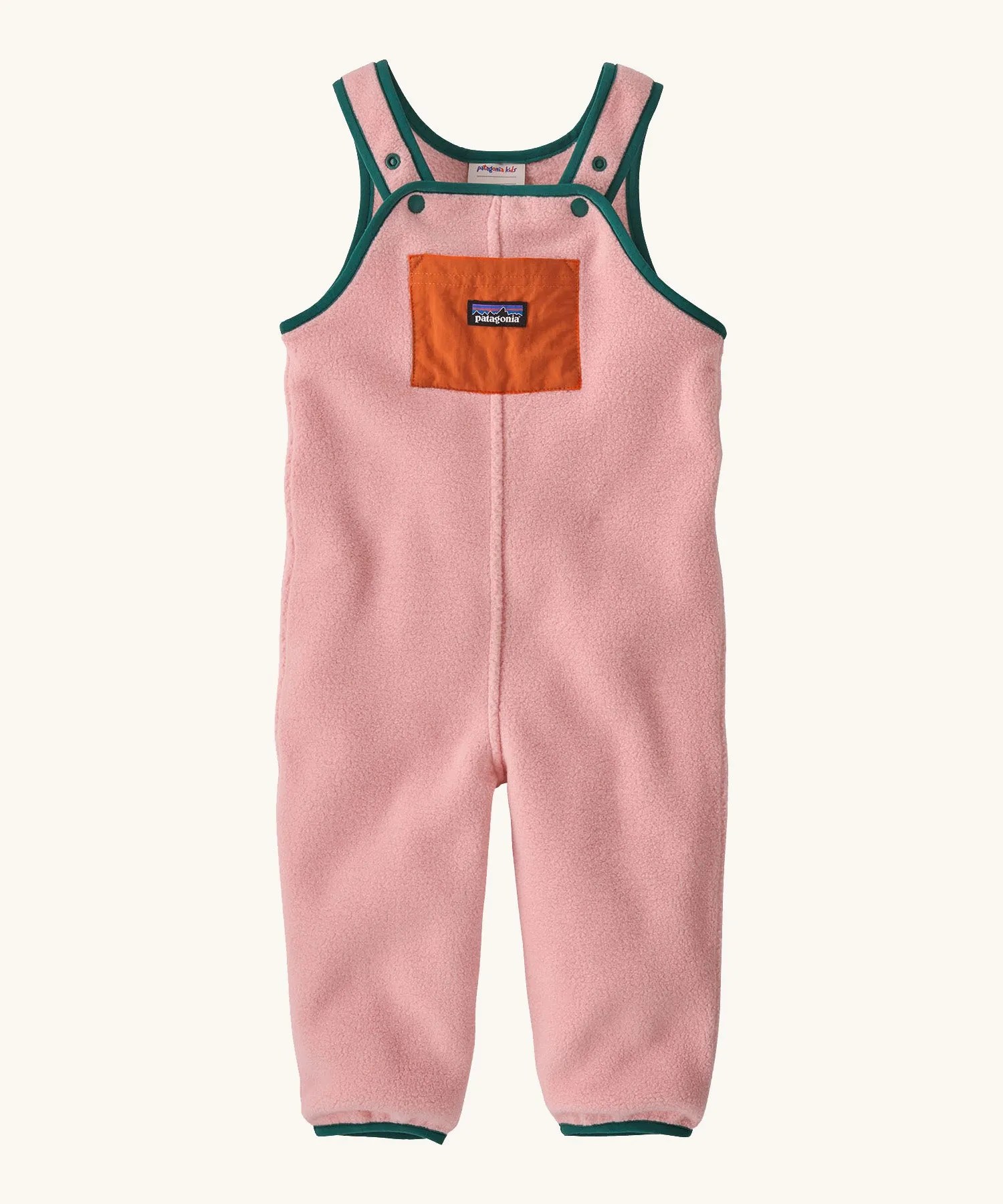 Patagonia Little Kids Synchilla® Fleece Dungaree Overalls - Mallow Pink