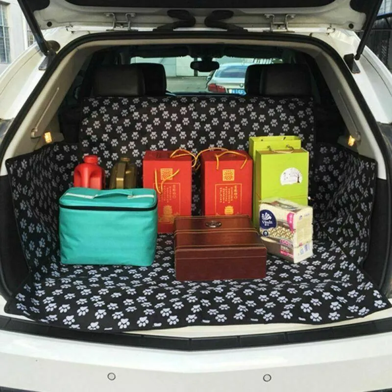 Paw Print Car Trunk Cover