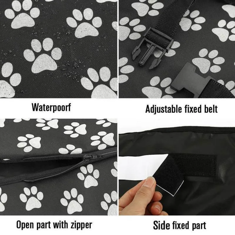 Paw Print Car Trunk Cover