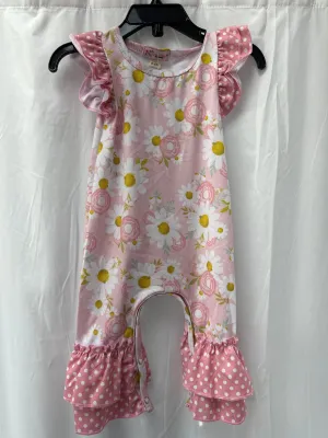 Pink Daisy Baby Romper