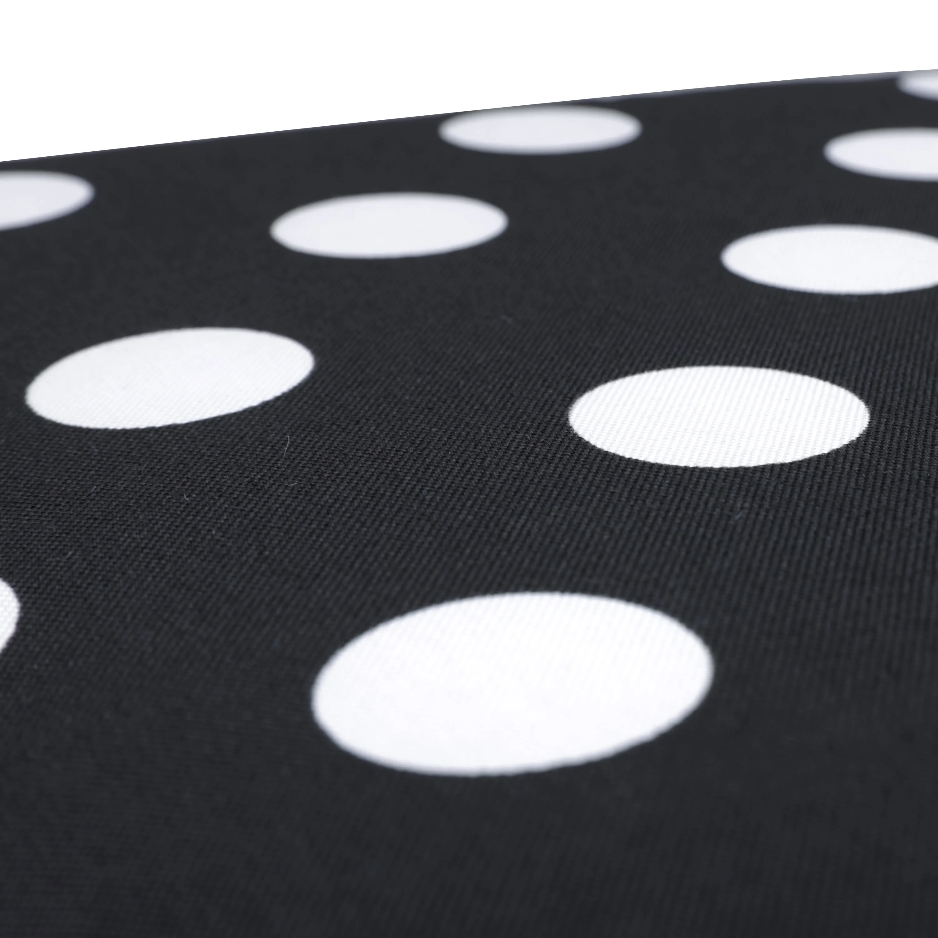 Polka Dot Black Squared Corners Seat Cushion 20X20X3 (Set Of 2)