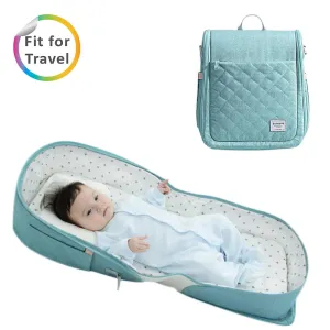 Portable Baby Bed & Bag- Sea Green