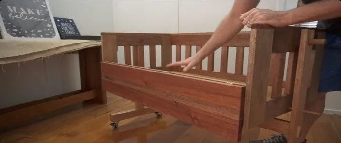 Portable Baby Crib Plans - DIY Baby Lounger - Child Bed Wood Sleeping Bassinet - Build Your Own