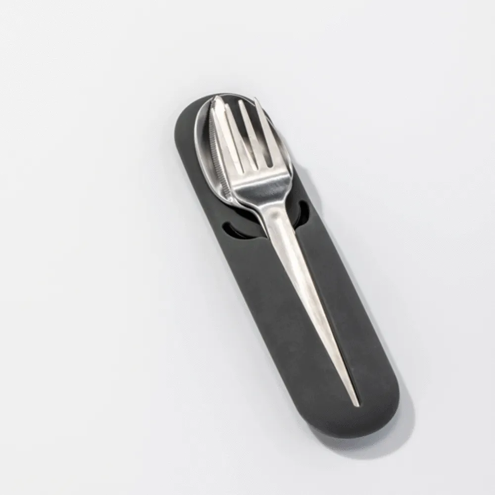 porter | stainless steel utensil set | charcoal - LC