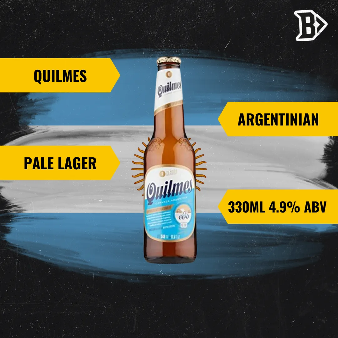 Quilmes Argentinian Pale Lager 330ml Bottles - 4.9% ABV (12 Pack)