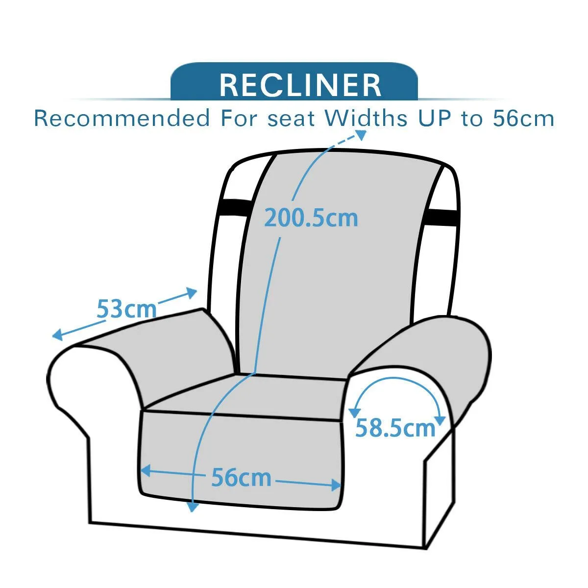 Recliner Chair Covers for Armchairs Recliner Non-Slip Furniture Recliner Covers